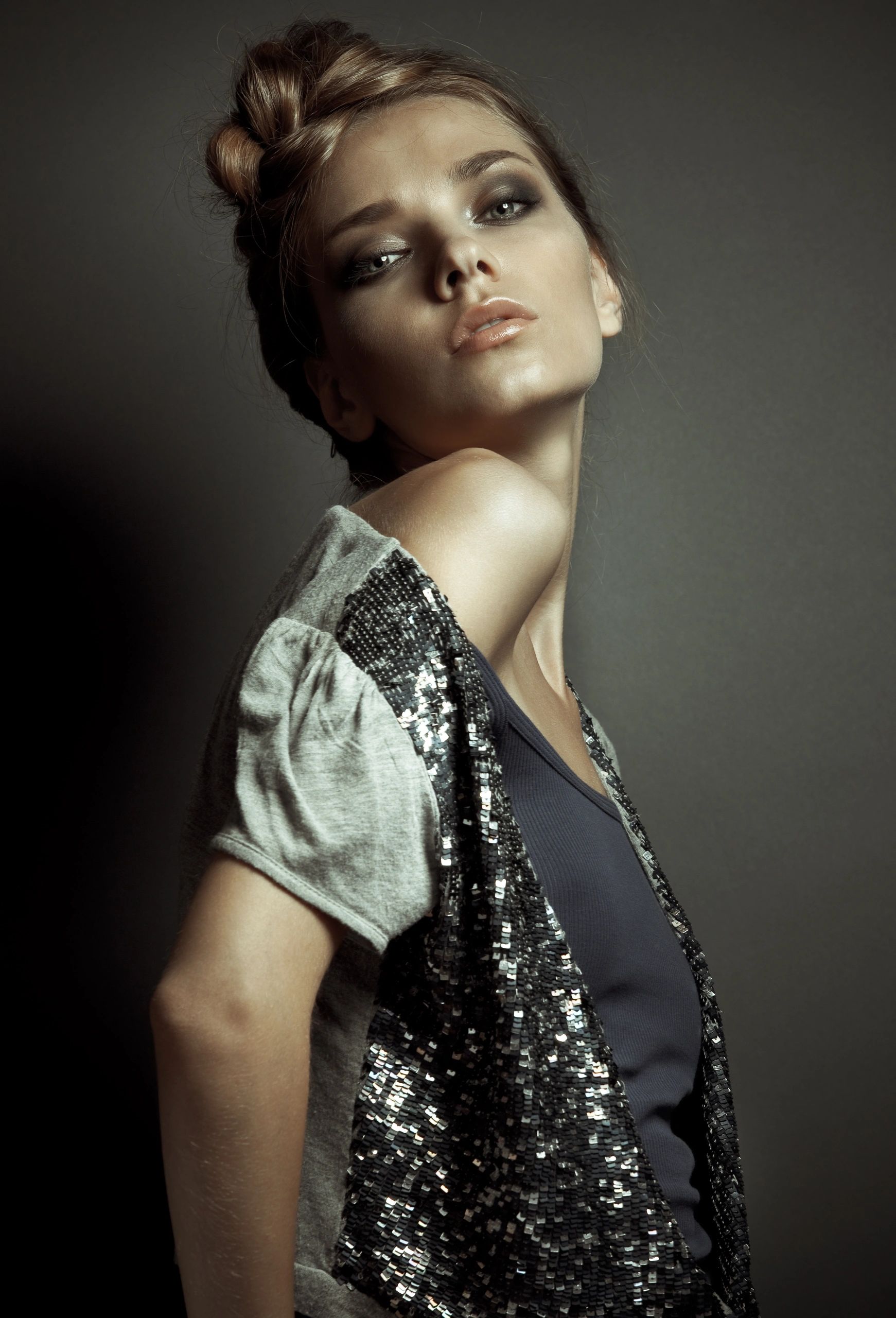 Studio fashion portrait